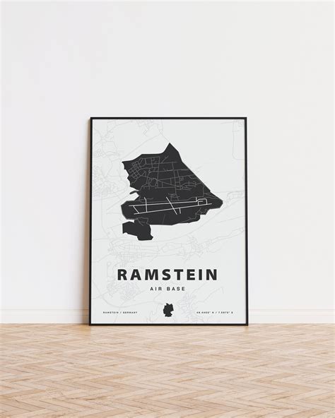 Ramstein Air Base Map Print - Etsy