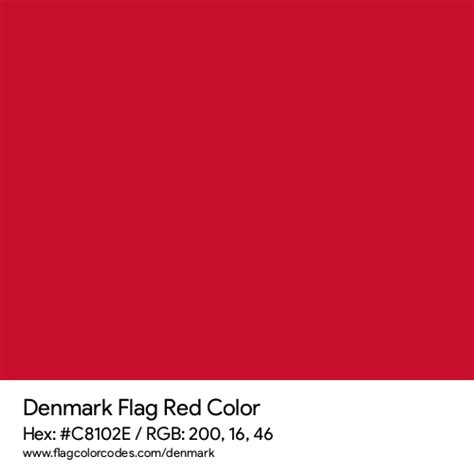 Denmark flag color codes