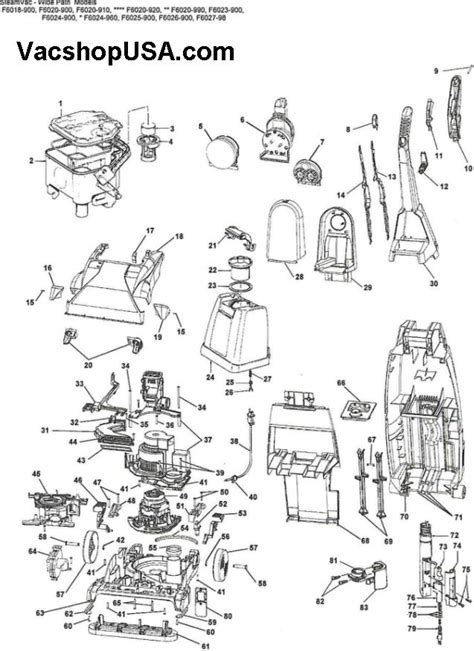 Hoover Smartwash Automatic Carpet Cleaner Parts Diagram | www.resnooze.com