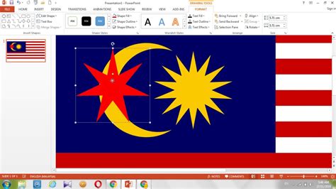 Cara Melukis Bintang Bendera Malaysia