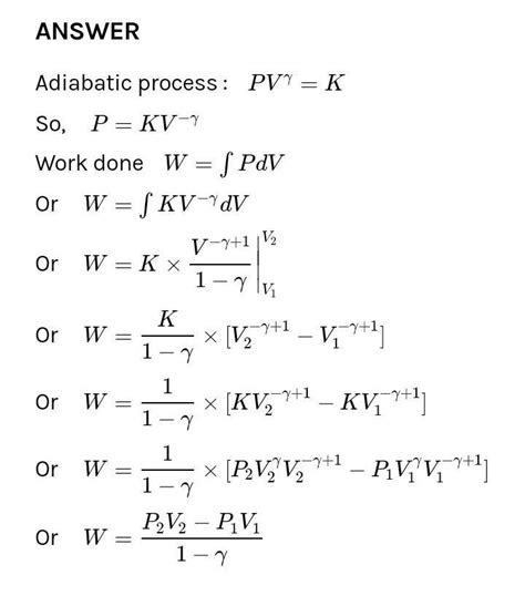 Adiabatic Process Tv Diagram