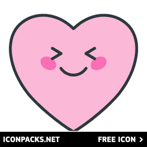 Free Humorous Pink Heart Emoji SVG, PNG Icon, Symbol. Download Image.