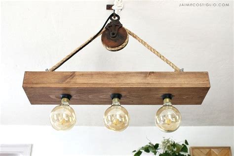 A DIY tutorial to make a rustic farmhouse style hanging light fixture ...