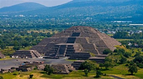 Pyramid Of The Sun At Teotihuacan Mexico: Birthplace Of The Gods ...