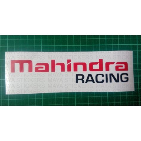 Mahindra racing stickers for all models of Mahindra cars , suvs, bikes ...