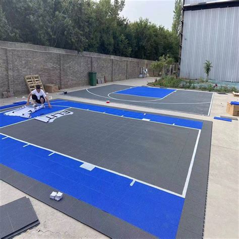 China Polypropylene diy outdoor basketball court flooring for backyard ...