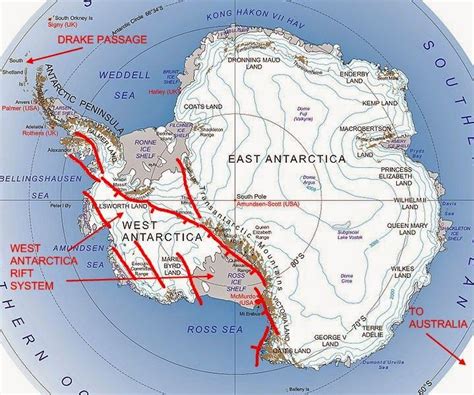 Antarctica's Volcanic Geography Map