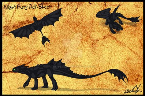 Night Fury Ref Sheet Base PSD by Neffertity on DeviantArt