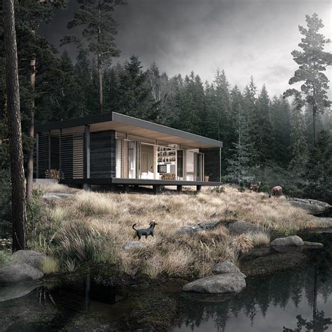 Lake cabin :: Behance