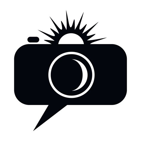 Black camera icon, simple style 14623634 Vector Art at Vecteezy