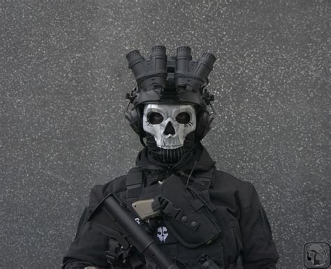 Full Mask of Ghost Operator Ghost Mask Codmw2 Airsoft or Cosplay V2 - Etsy