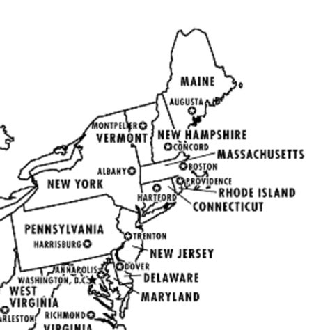 Northeast States Capitals And Abbreviations