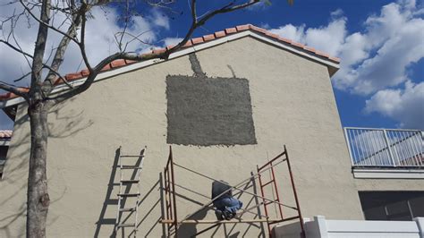 Mrs. Chad's Residence Stucco Wall Repair