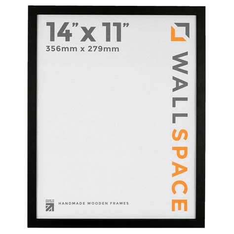 Matt Black Photo Frame - 14" x 11" - Trade Prices, Buy Online!