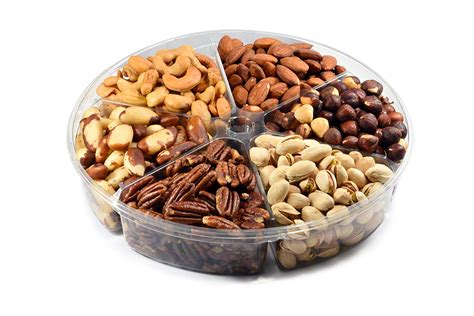 Deluxe Mixed Nuts Roasted Unsalted Gift Tray — Unsalted Mixed Nuts