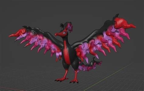 Moltres Galarian Form 3D model 3D printable | CGTrader