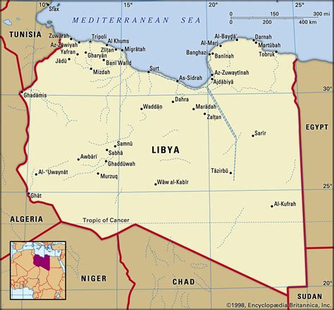 Map Of Libya And Surrounding Countries - Florida Gulf Map