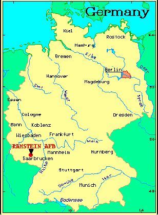 Map of Germany featuring Ramstein | Germany map, Germany, Trip planning