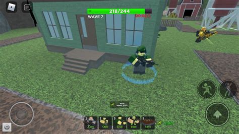 Militant protecting his house from zombies... : TDS_Roblox