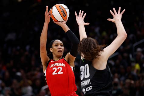 A'ja Wilson of Las Vegas Aces wins 2022 WNBA MVP, edging Seattle Storm ...