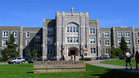 Saint Mary's University, main entrance in Halifax, Nova Scotia, Canada ...