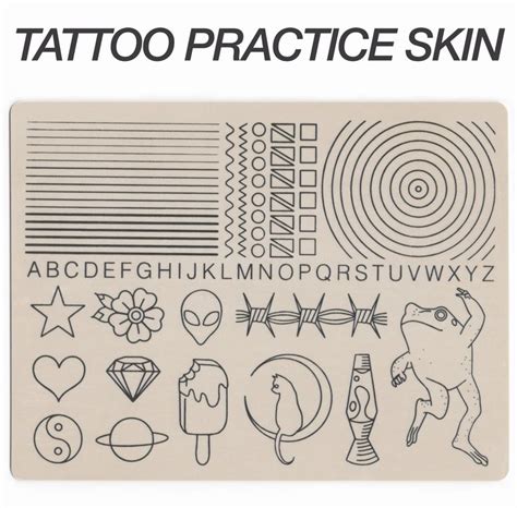 Pre-printed Tattoo Practice Skin for Beginners, Apprentices and ...