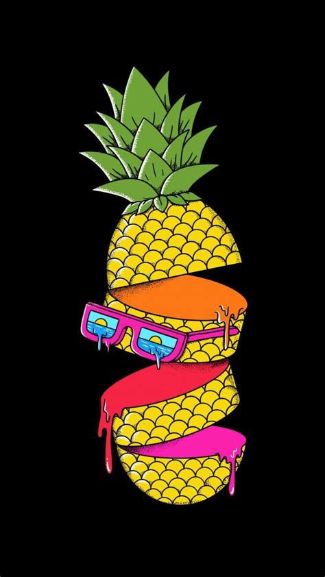 Pineapple colors iPhone Wallpaper HD - iPhone Wallpapers