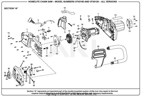 Remington Electric Chainsaw Parts Diagram