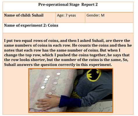 Piaget's Experiments - Meiad ahli