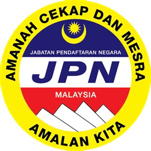 Jabatan Pendaftaran Negara JPN Logo PNG Vector (AI) Free Download