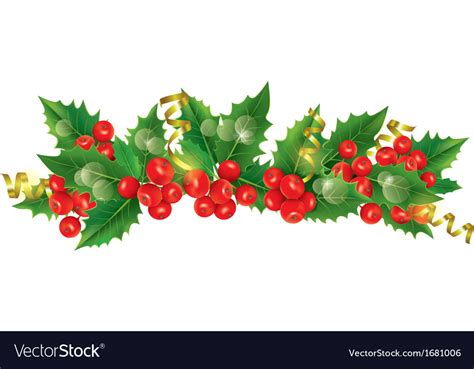 Beautiful Christmas garland Royalty Free Vector Image