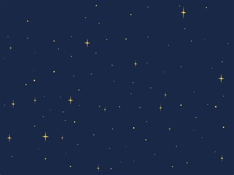 Cartoon night starry sky vector design. Simple dark blue space ...