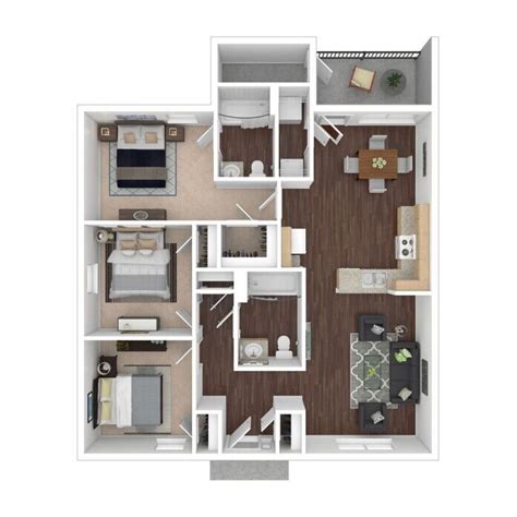 Spacious Floor Plans at Park Place Apartments