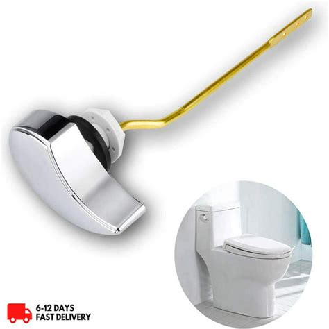 Chrome Toilet Tank Flush Lever Handle, Powerdelux Universal Side Mount ...