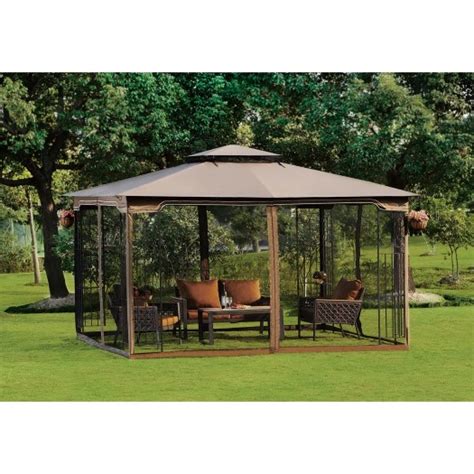 10 x 12 Gazebo Canopy with Mosquito Netting