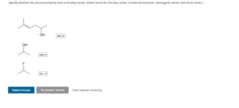 Solved Specify whether the structures below have a chirality | Chegg.com