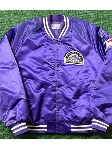 Colorado Rockies Satin Purple Jacket | Get Free Shipping