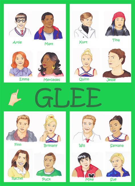 Glee - characters by Tez-zah on DeviantArt