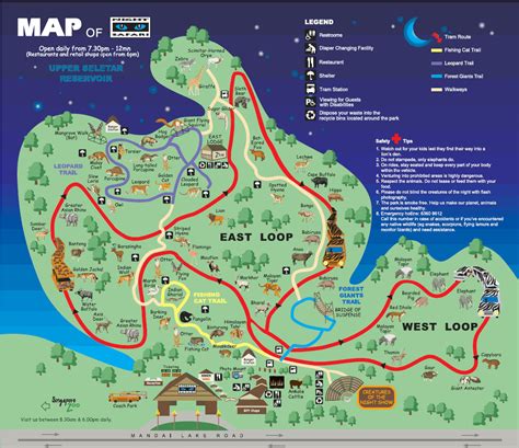 Singapore Zoo Night Safari Map - 80 Mandai Lake Rd Singapore • mappery