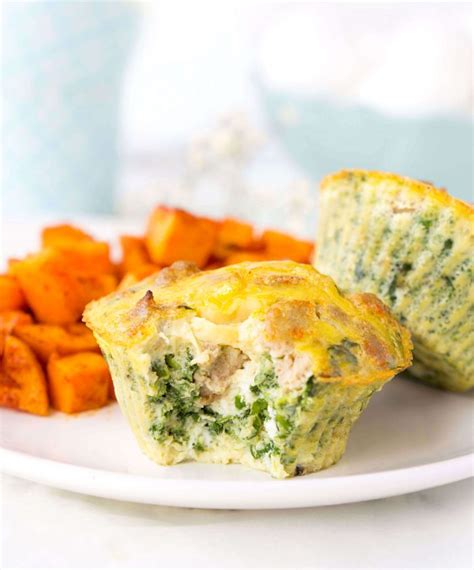 Turkey Sausage Spinach Egg Muffins | Haute & Healthy Living