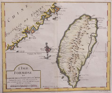 Taiwan Formosa Bellins Classic Map Michael Jennings Antique Maps