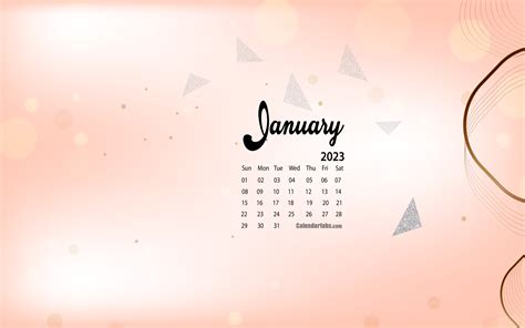 January 2023 Desktop Wallpaper Calendar - CalendarLabs