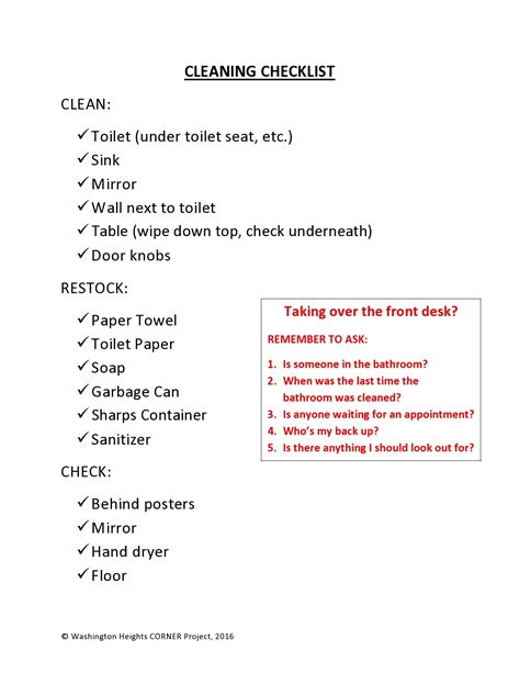 49 Printable Bathroom Cleaning Checklists [Word] ᐅ TemplateLab