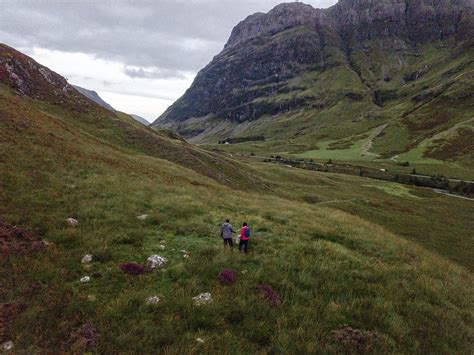 Couple trekking in Glen Etive, | Premium Photo - rawpixel