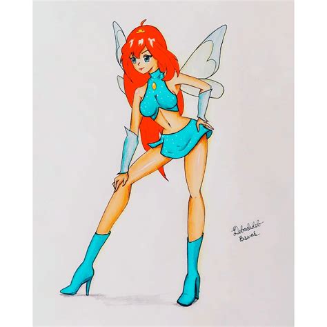 Bloom fairy of the dragon flame from Winx Club drawin in my style : r ...