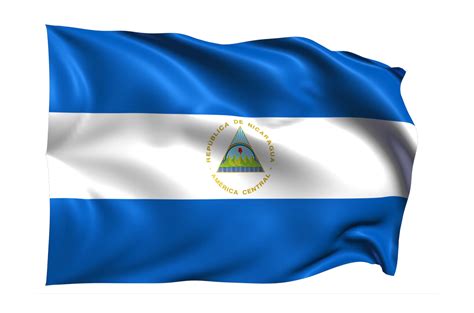 Nicaragua Waving flag Realistic Transparent Background 15309546 PNG