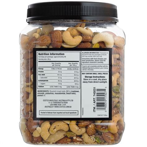 Kirkland Signature Extra Fancy Unsalted Mixed Nuts 1.13kg | Costco ...