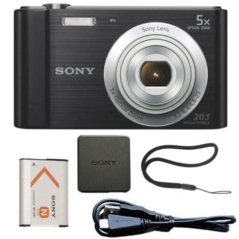 Sony Cyber-shot Dsc-w800/b 20.1mp Digital Camera 5x Optical Zoom Black ...