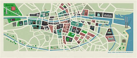 Dublin City Map on Behance