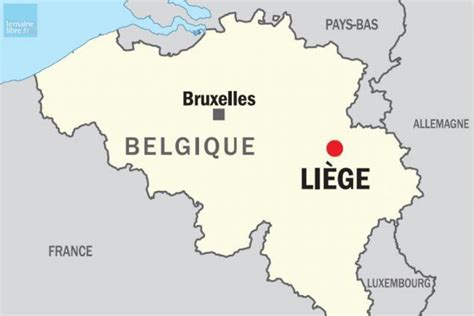 Liege Belgium map - Map of liege Belgium (Western Europe - Europe)